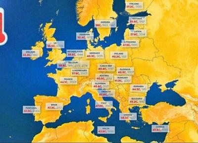 روند افزایش دما در اروپا سرعت گرفته است