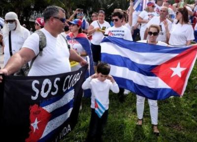 تور ارزان کوبا: کوبایی های ساکن آمریکا علیه هاوانا راهپیمایی کردند